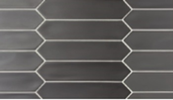 Equipe Lanse Настенная керамическая плитка Black 5x25 глазурованный матовый