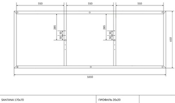 Рама для ванны SANTANA 170 Cersanit