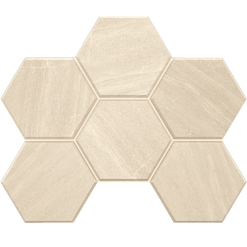 Мозаика GB01 Hexagon 25x28,5 непол.