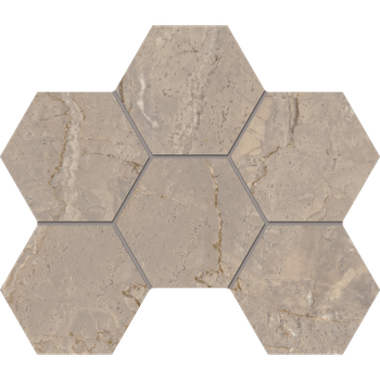 Мозаика BR02 Hexagon 25x28,5 полир.